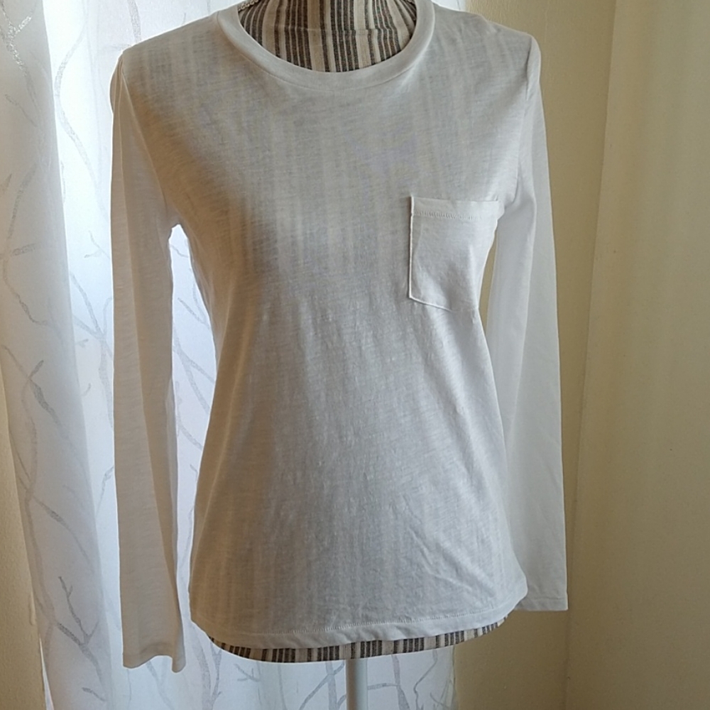 Madewell xs long sleeve sheer t shirt
